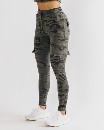 Alphalete Fitted Single-Brushed 29" Cargo Pant Camo | 64530-LBUY